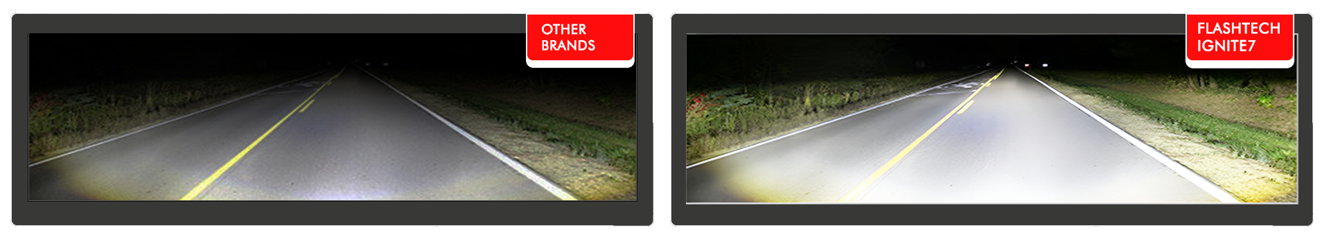 Ignite7 vs Other Brands Road Output