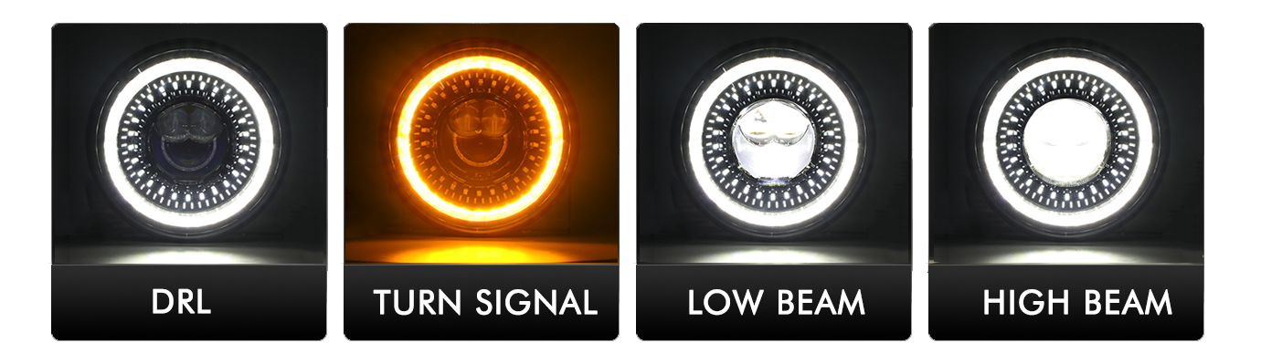 Inferno7 DRL, Turn Signal, Low Beam, High Beam