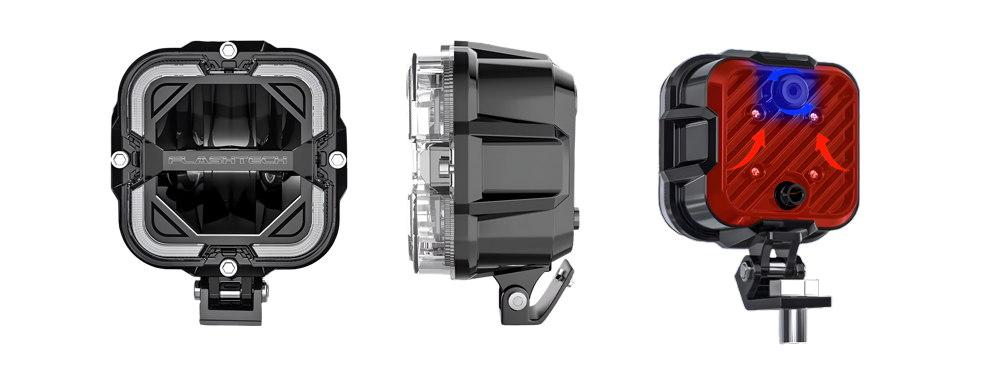 Flashtech TRI-FORGE cast-aluminum housing with an integrated pressure equalization vent