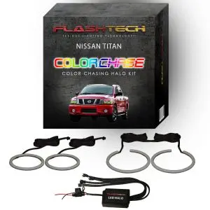 Nissan Titan ColorChase LED Halo Headlight Kit 2004-2015