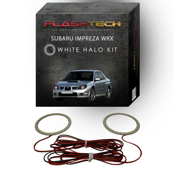 Subaru Impreza WRX White LED Halo Headlight Kit 2006-2007