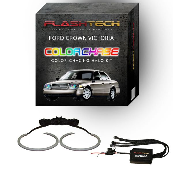 Ford Crown Victoria ColorChase LED Halo Headlight Kit 1998-2011