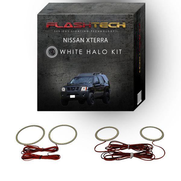 Nissan X-Terra White LED Halo Headlight Kit 2005-2015