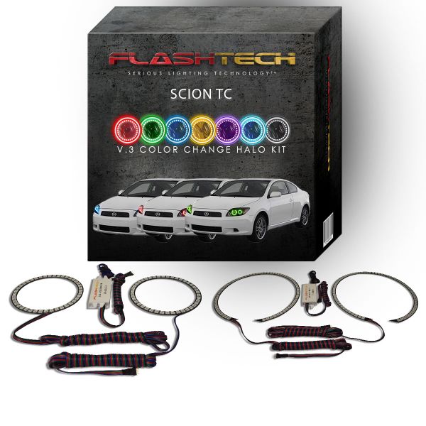 Scion tC V.3 Fusion Color Change LED Halo Headlight Kit 2008-2010