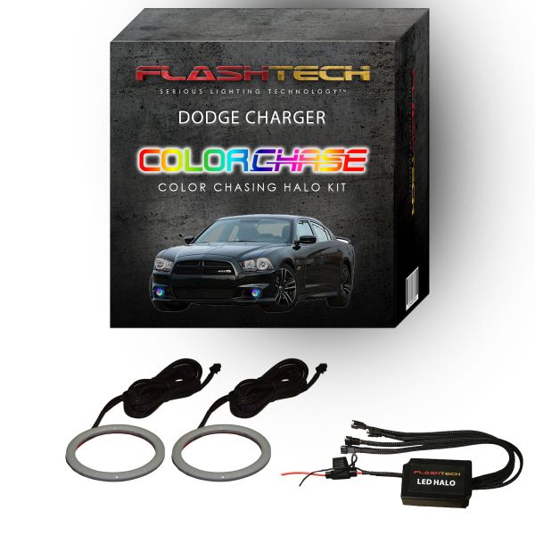 Dodge Charger ColorChase LED Halo Fog Light Kit 2011-2014