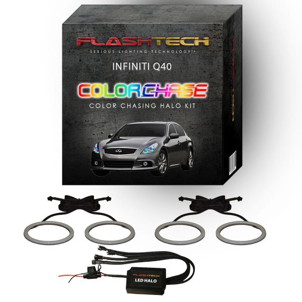 Infiniti Q40 ColorChase LED Halo Headlight Kit 2014-2015