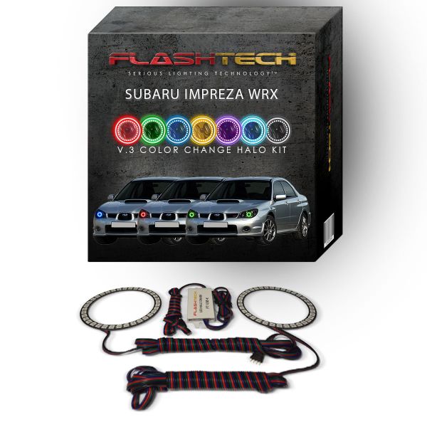 Subaru Impreza WRX V.3 Fusion Color Change LED Halo Headlight Kit 2006-2007