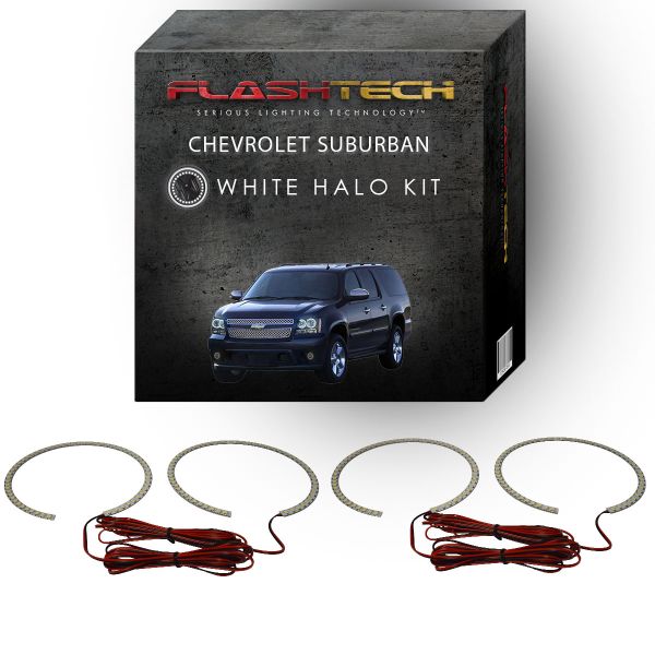Chevrolet Suburban White LED Halo Headlight Kit 2007-2013