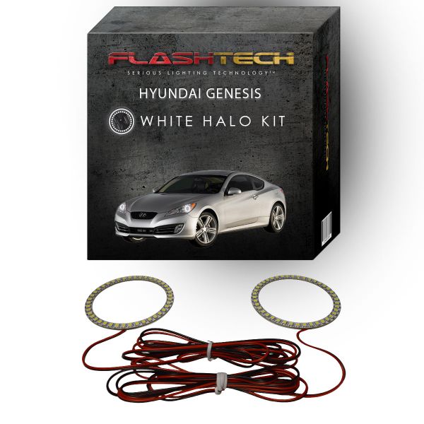 Hyundai Genesis Coupe White LED Halo Headlight Kit 2010-2012