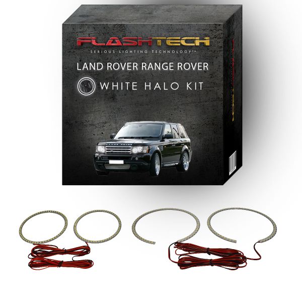 Land Rover Range Rover HSE Sport White LED Halo Headlight Kit 2006-2009