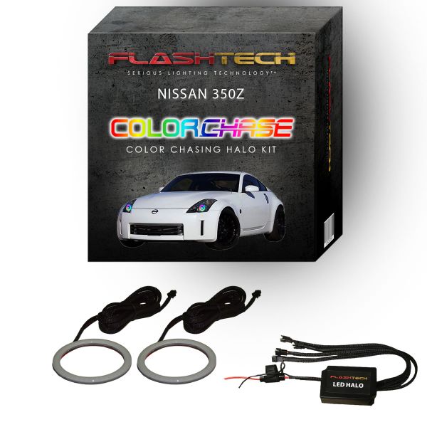 Nissan 350z ColorChase LED Halo Headlight Kit 2006-2008
