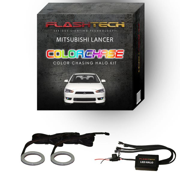 Mitsubishi Lancer ColorChase LED Halo Fog Light Kit 2008-2016