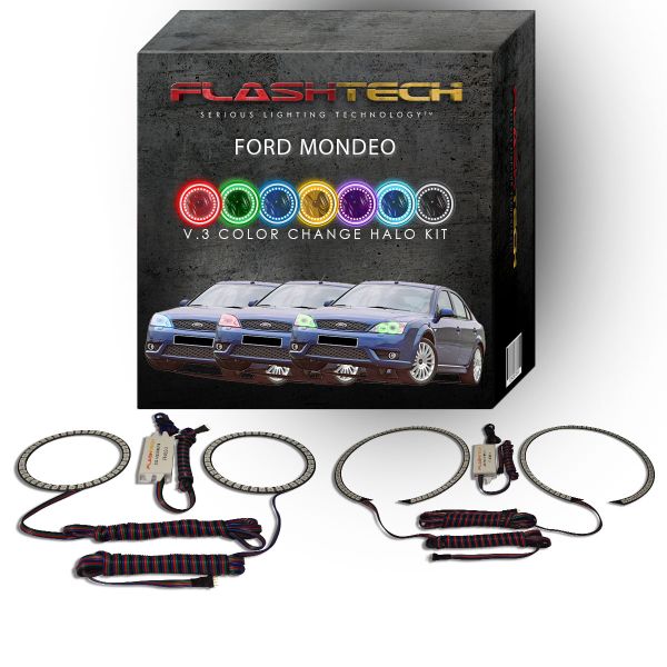 Ford Mondeo V.3 Fusion Color Change LED Halo Headlight Kit 2000-2007