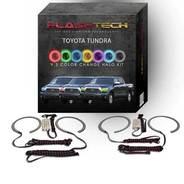 Toyota Tundra V.3 Fusion Color Change LED Halo Headlight Kit 2007-2013