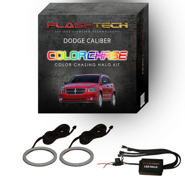Dodge Caliber ColorChase LED Halo Fog Light Kit 2007-2012