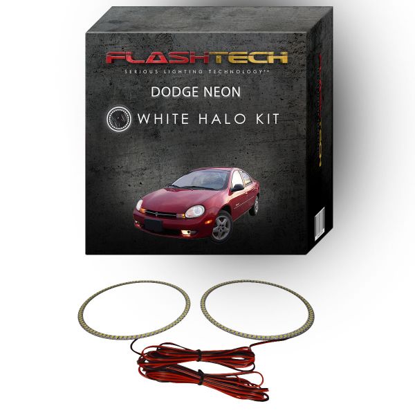 Dodge Neon White LED Halo Headlight Kit 2000-2002