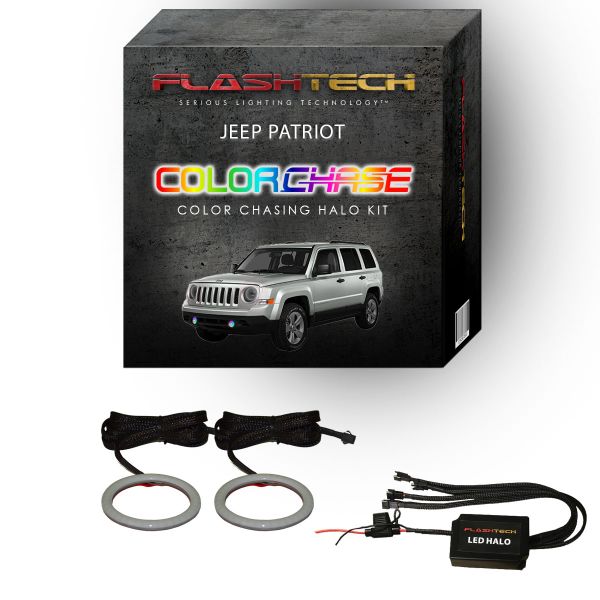 Jeep Patriot ColorChase LED Halo Fog Light Kit 2011-2015