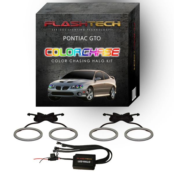 Pontiac GTO ColorChase LED Halo Headlight Kit 2004-2006