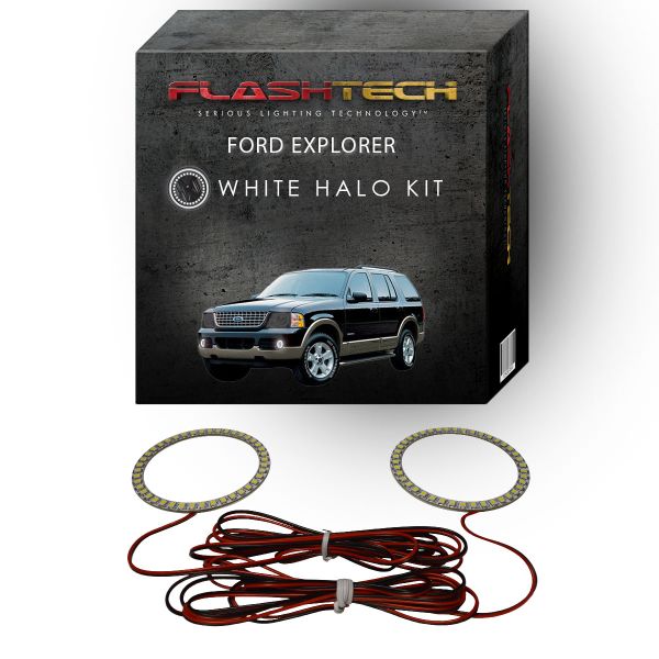 Ford Explorer White LED Halo Fog Light Kit 2002-2005