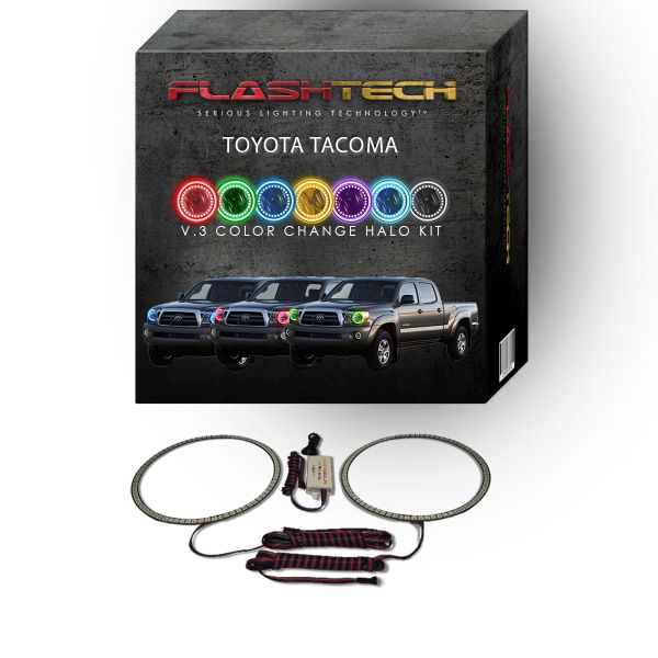 Toyota Tacoma V.3 Fusion Color Change LED Halo Headlight Kit 2005-2011