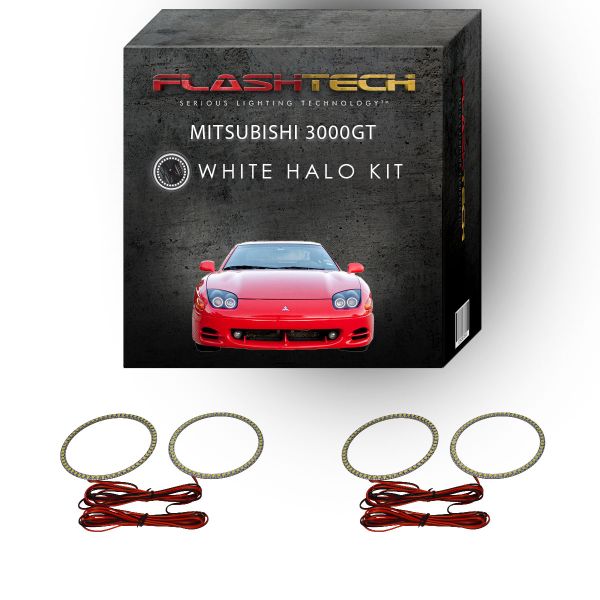 Mitsubishi 3000GT White LED Halo Headlight Kit 1994-1998