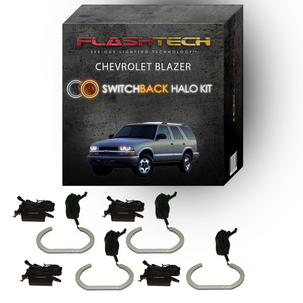 Chevrolet Blazer White LED Halo Headlight Kit 1998-2004