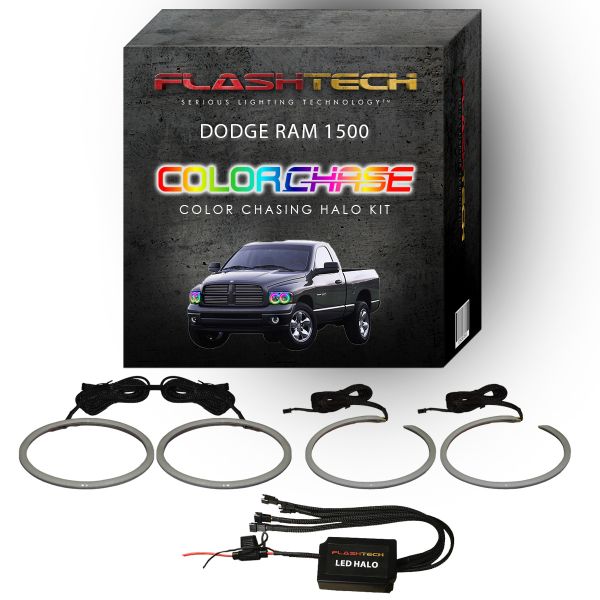 Dodge Ram ColorChase LED Halo Headlight Kit 2002-2005