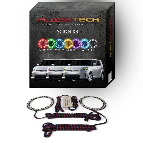Scion xB V.3 Fusion Color Change LED Halo Headlight Kit 2011-2015