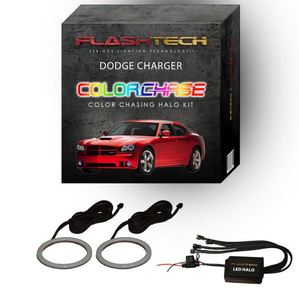 Dodge Charger ColorChase LED Halo Fog Light Kit 2005-2010