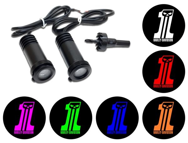 Flashtech Puddle Light Kit for Harley Davidson (ONE)