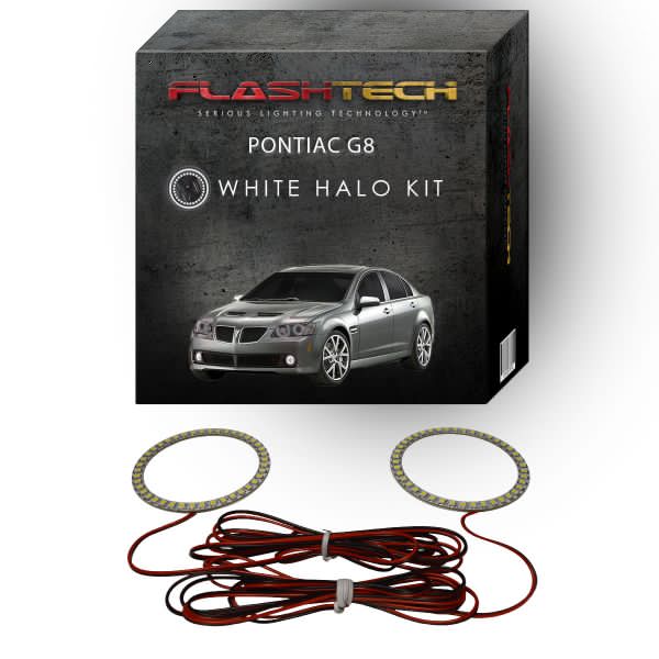 Pontiac G8 White LED Halo Fog Light Kit 2008-2009
