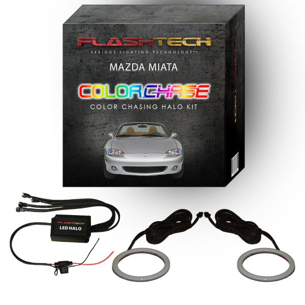 Mazda Miata ColorChase LED Halo Headlight Kit 2001-2005