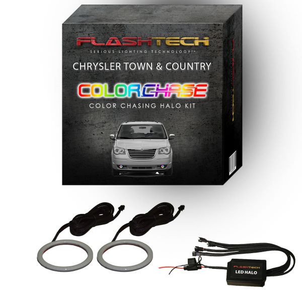 Chrysler Town & Country ColorChase LED Halo Fog Light Kit 2005-2010
