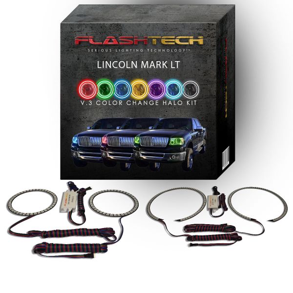 Lincoln Mark LT V.3 Fusion Color Change LED Halo Headlight Kit 2006-2008