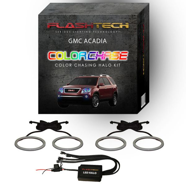 GMC Acadia ColorChase LED Halo Headlight Kit 2007-2012