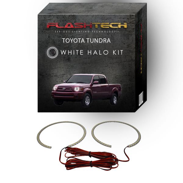 Toyota Tundra White LED Halo Headlight Kit 2005-2006