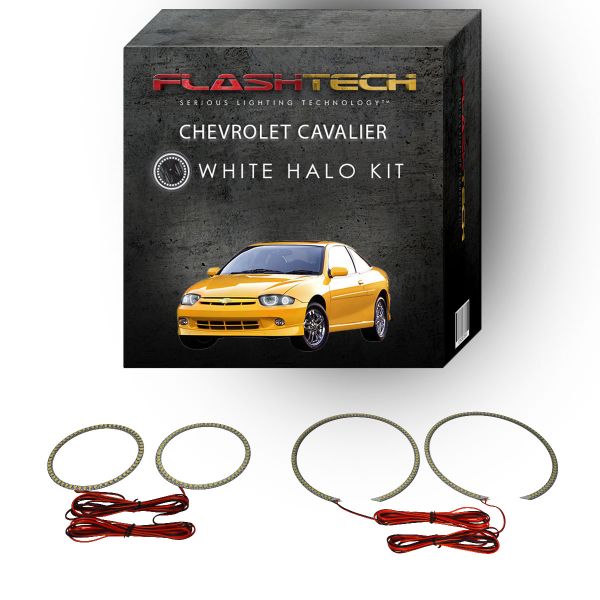 Chevrolet Cavalier White LED Halo Headlight Kit 2003-2005