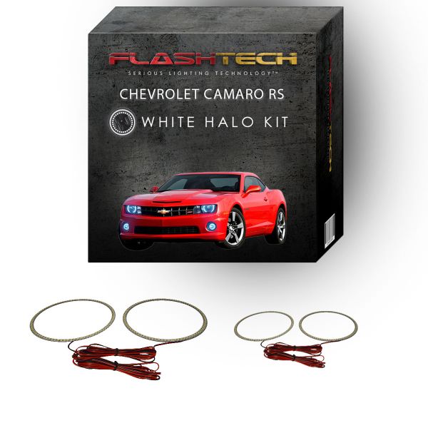 Chevrolet Camaro RS White LED Halo Headlight & Fog Light Kit 2010-2013