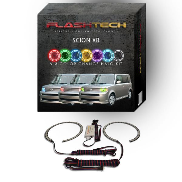 Scion xB V.3 Fusion Color Change LED Halo Headlight Kit 2004-2007