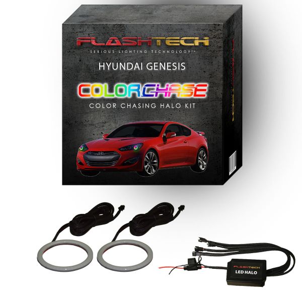 Hyundai Genesis Coupe ColorChase LED Halo Headlight Kit 2013-2016