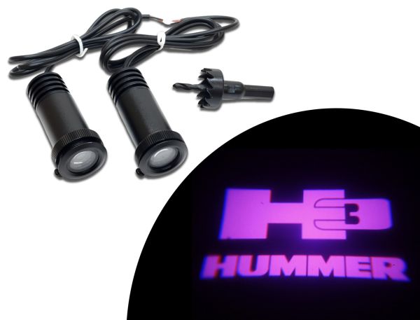 Flashtech Puddle Light Kit for Hummer H3 - Pink