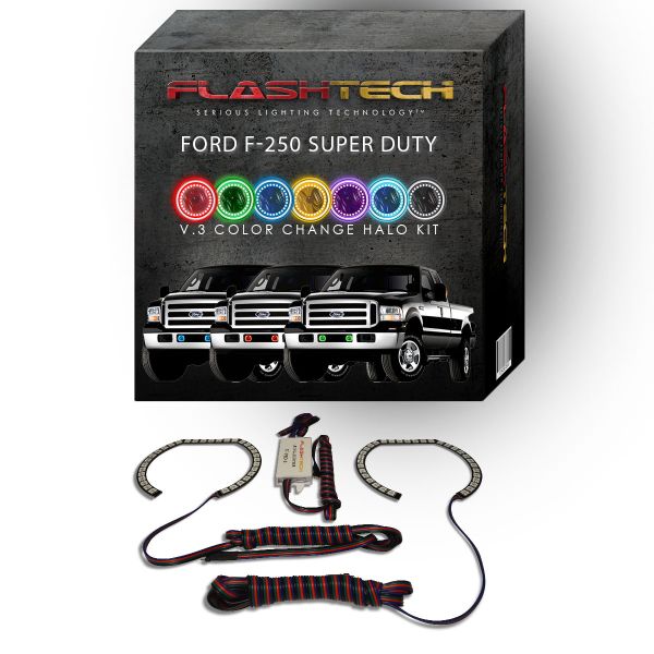 Ford 250 /Ford F350 V.3 Fusion Color Change Halo Fog Light kit 2005-2007
