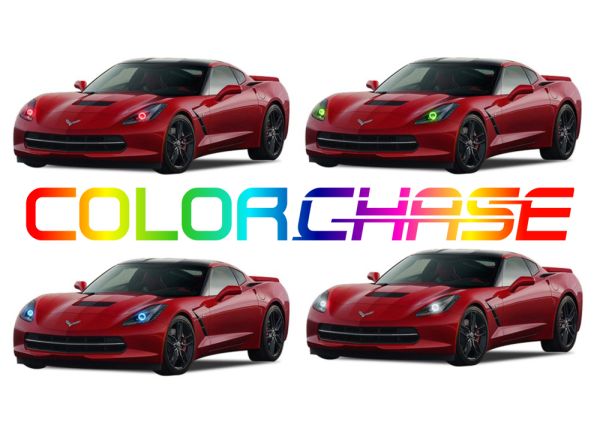 Chevrolet Corvette ColorChase LED Halo Headlight Kit 2014-2019