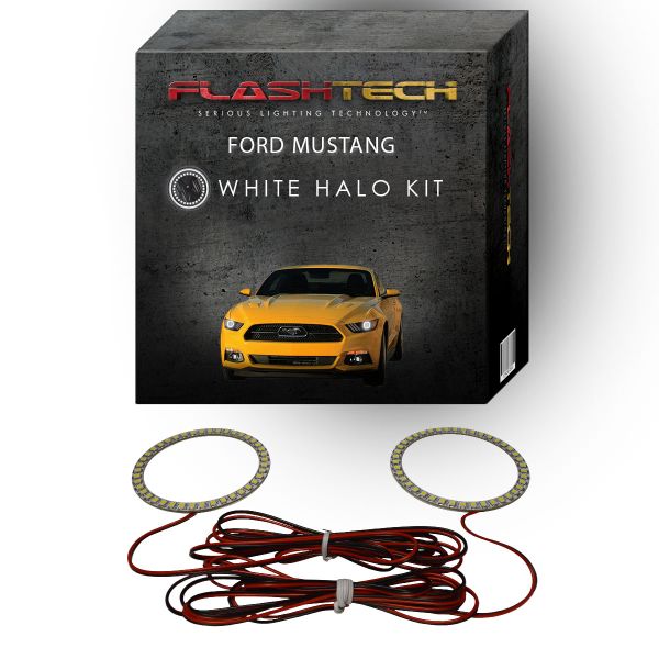 Ford Mustang White LED Halo Headlight Kit 2015-2017