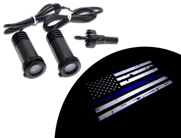 Flashtech Puddle Light Kit for Distressed Blue Line Flag