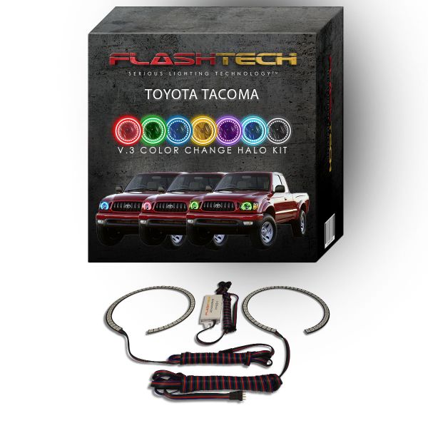 Toyota Tacoma V.3 Fusion Color Change LED Halo Headlight Kit 2001-2004