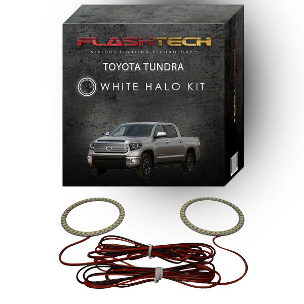 Toyota Tundra White LED Halo Fog Light Kit 2014-2015