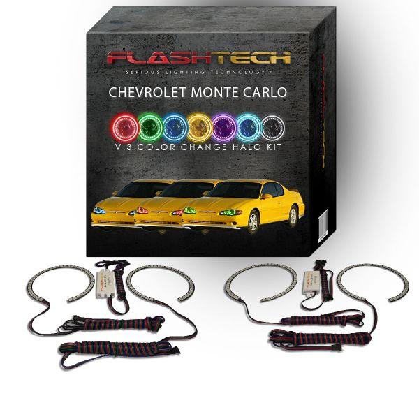 Chevrolet Monte Carlo V.3 Fusion Color Change LED Halo Headlight Kit 2000-2005