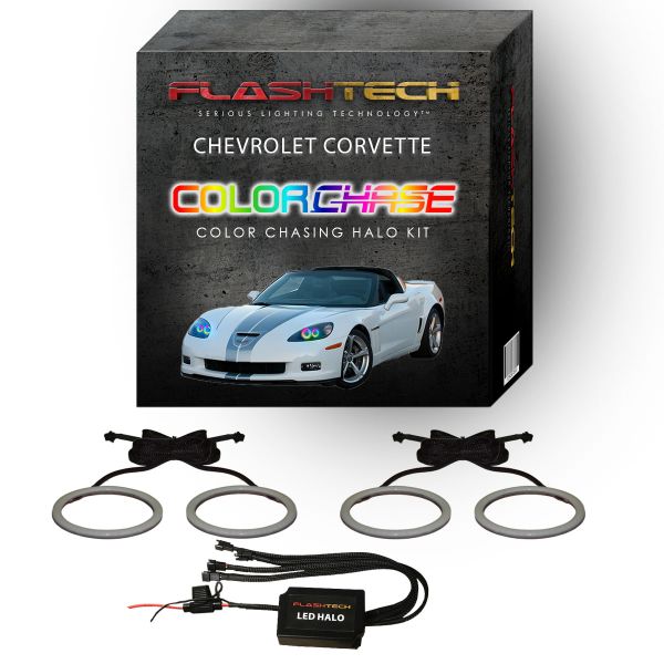 Chevrolet Corvette ColorChase LED Halo Headlight Kit 2005-2013