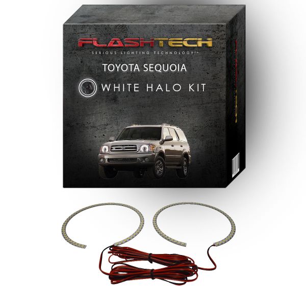 Toyota Sequoia White LED Halo Headlight Kit 2001-2004